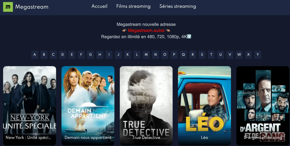 découvrez la dernière adresse de megastreaming en novembre 2024 pour profiter de vos séries et films préférés en streaming. ne manquez pas les nouvelles mises à jour et restez à jour avec les tendances du streaming !