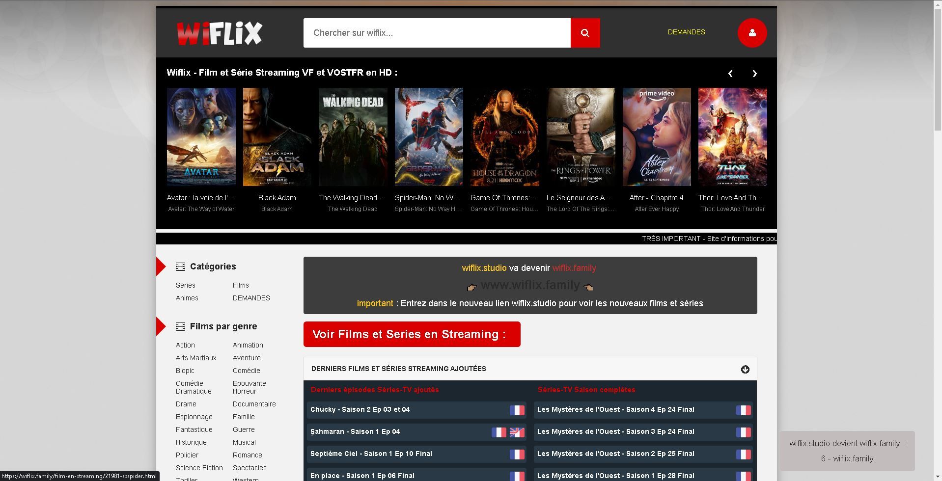 découvrez une vaste sélection de films à visionner gratuitement sur wiflix. profitez de divertissements variés allant des blockbusters aux films d'auteur, le tout dans un environnement de streaming sécurisé et convivial. regardez vos films préférés quand vous le souhaitez !