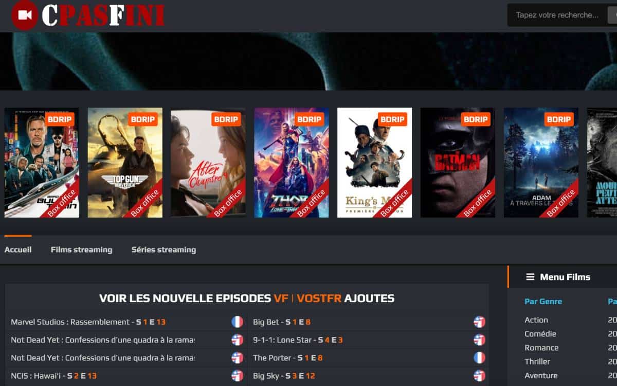 découvrez les meilleurs sites de streaming gratuit en 2023 ! profitez d'une large sélection de films, séries et documentaires sans frais et en toute légalité. ne ratez pas les dernières nouveautés et accédez facilement à votre contenu préféré.