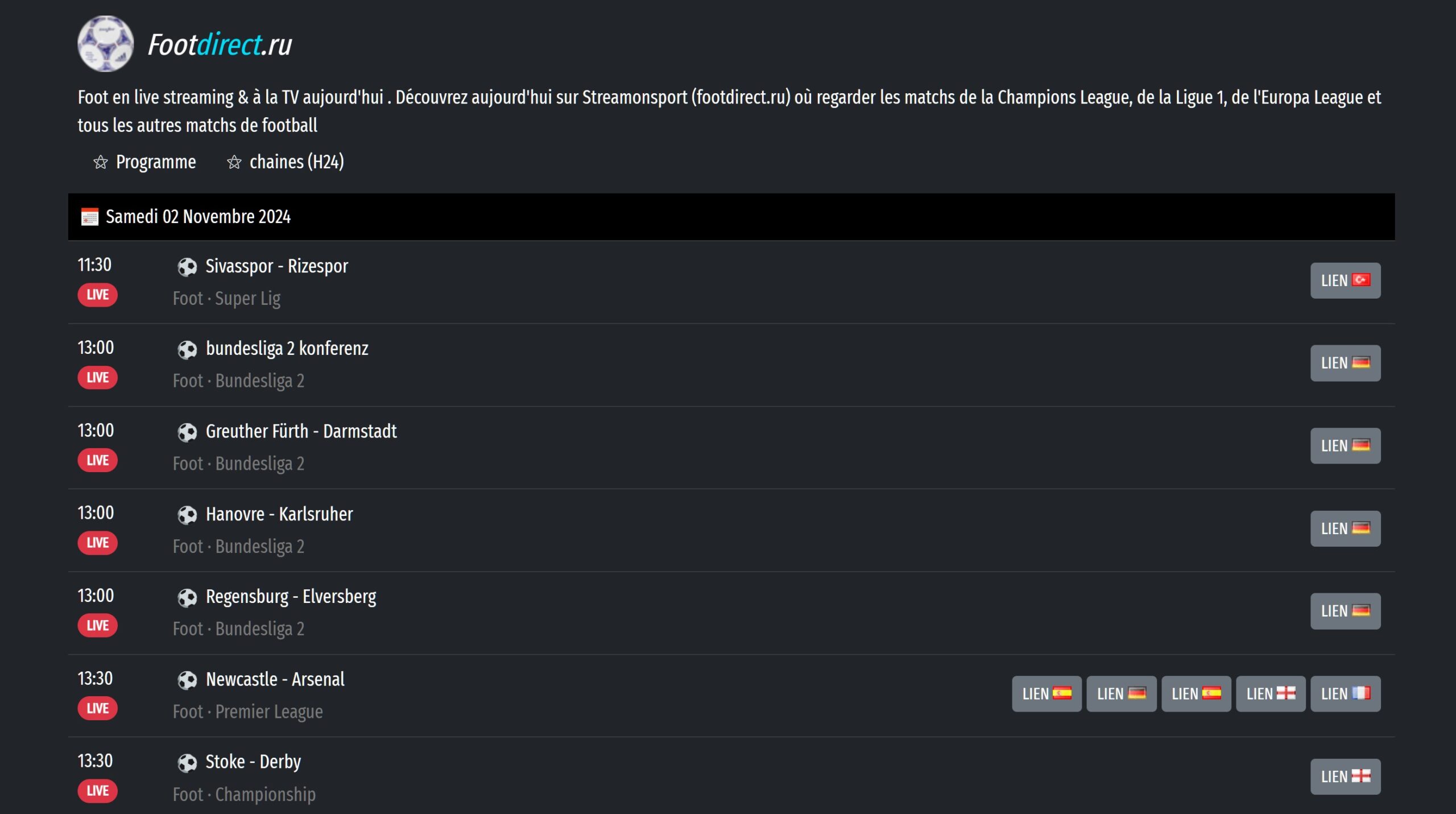 découvrez streamonsports, votre plateforme idéale pour regarder des événements sportifs en ligne en direct. profitez d'une large sélection de sports, d'analyses exclusives et de commentaires en temps réel pour ne rien manquer de l'action sportive.