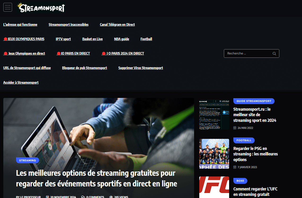 découvrez les dernières nouvelles sur streamonsport, votre source incontournable pour les événements sportifs en direct, les analyses des matchs, et les mises à jour sur vos équipes préférées. restez informé avec notre couverture actualisée et engageante des sports.