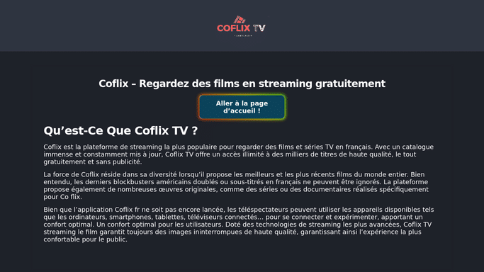 découvrez comment regarder coflix tv de manière optimale avec nos conseils pratiques et astuces. profitez d'une expérience de visionnage fluide et enrichissante sur cette plateforme de streaming.